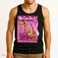 We Can Do It Fight Breast Cancer Tank Top thumb 3