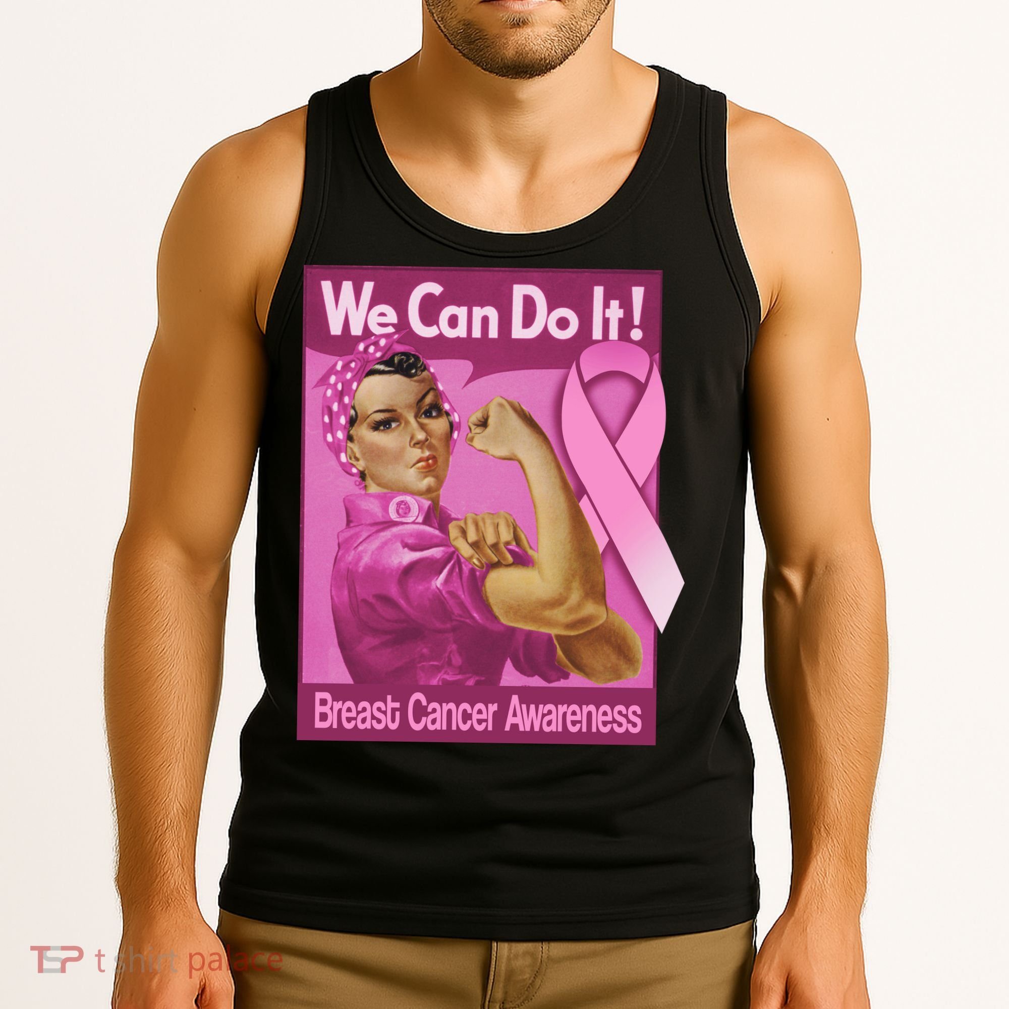 We Can Do It Fight Breast Cancer Tank Top
