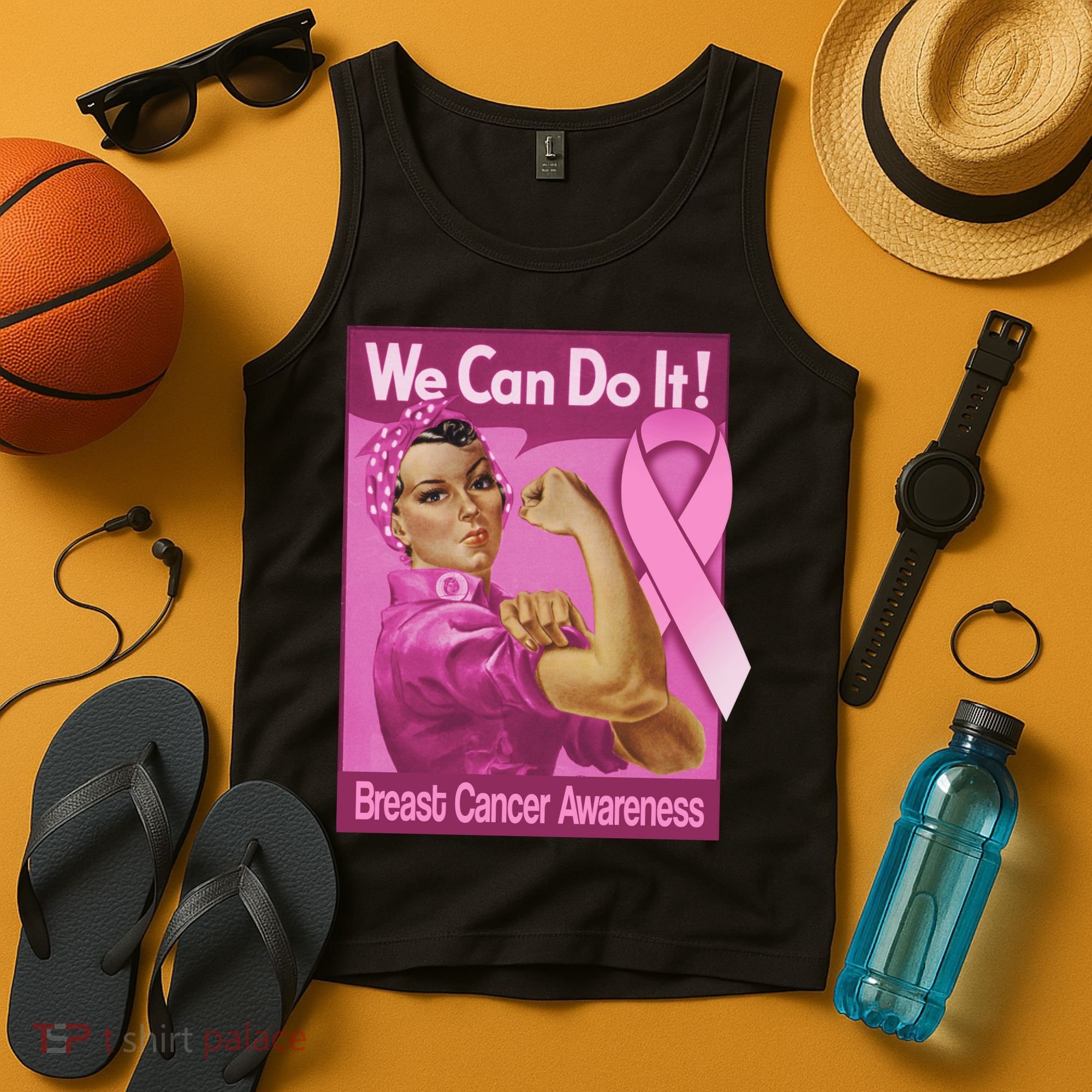 We Can Do It Fight Breast Cancer Tank Top
