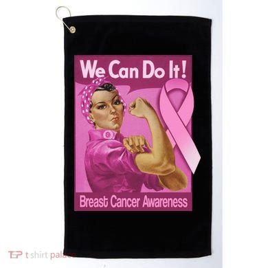 We Can Do It Fight Breast Cancer Golf Towel