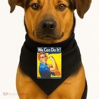 We Can Do It! Rosie Roosevelt USA-Made Doggie Bandana thumb 1