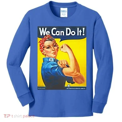 We Can Do It! Rosie Roosevelt Kids Long Sleeve Shirt