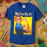 We Can Do It! Rosie Roosevelt Kids T-Shirt thumb 3