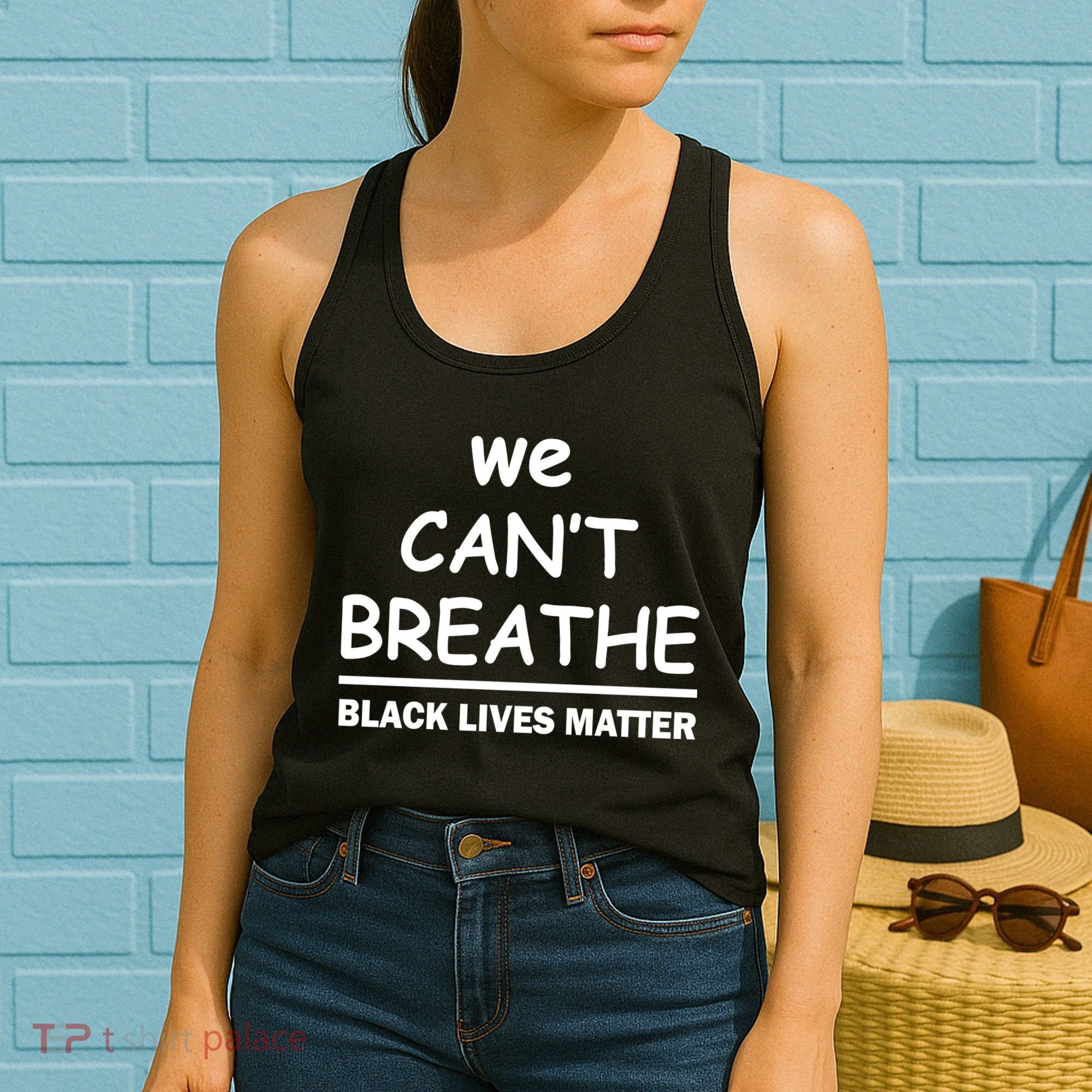 We Can't Breathe Black Lives Matter Women's Tank Top