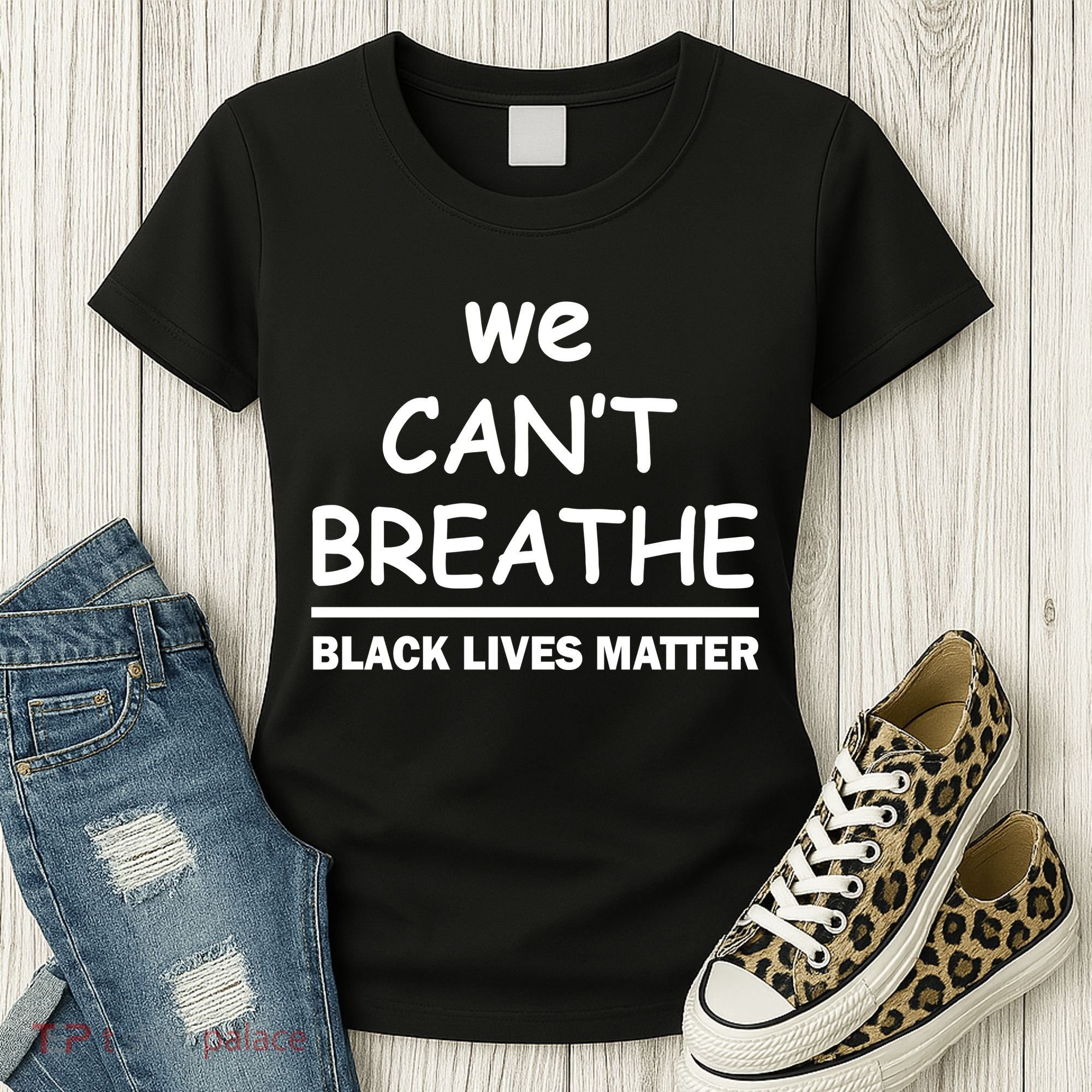 We Can't Breathe Black Lives Matter Women's T-Shirt