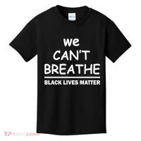 We Can't Breathe Black Lives Matter Kids T-Shirt thumb 0