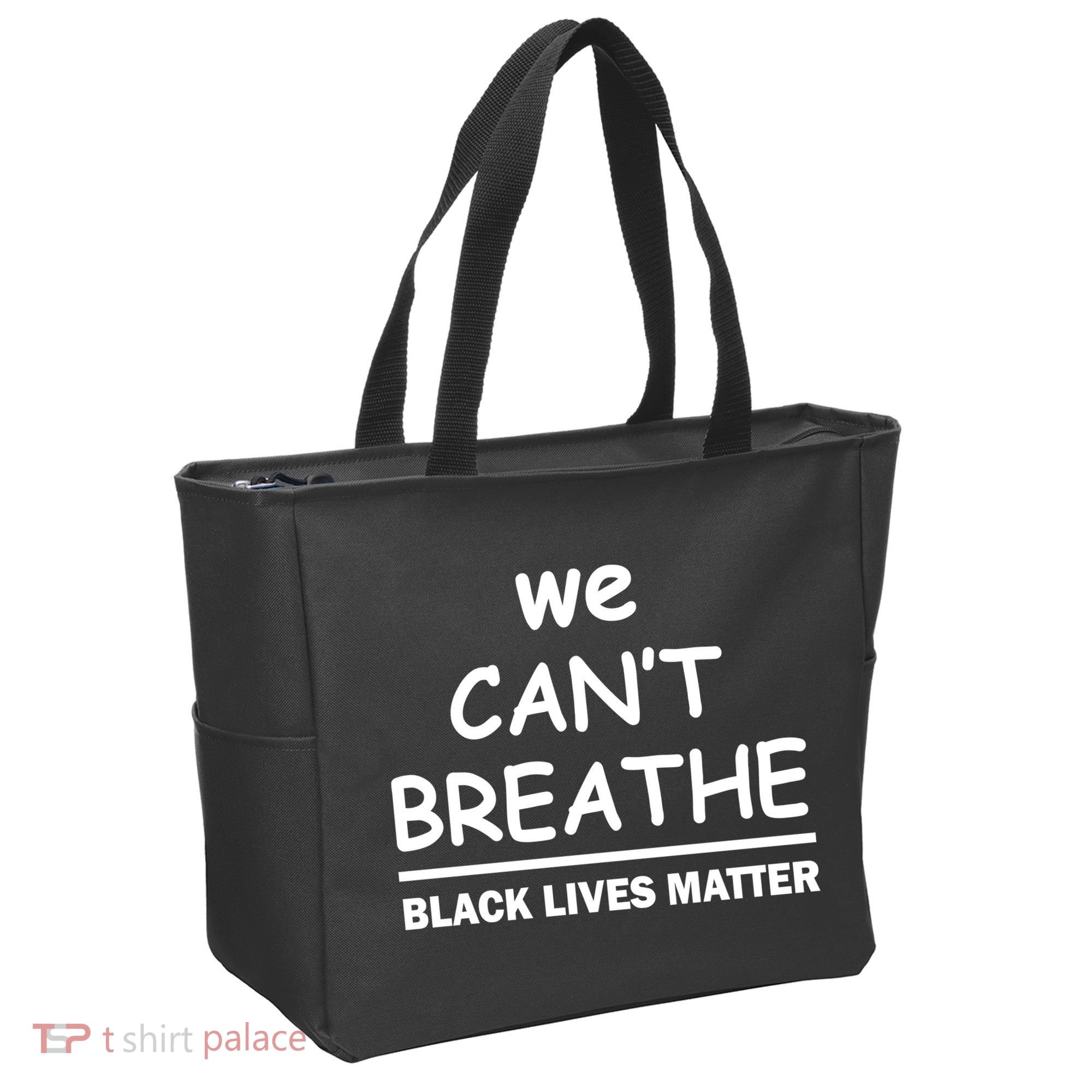 We Can't Breathe Black Lives Matter Tote Bag