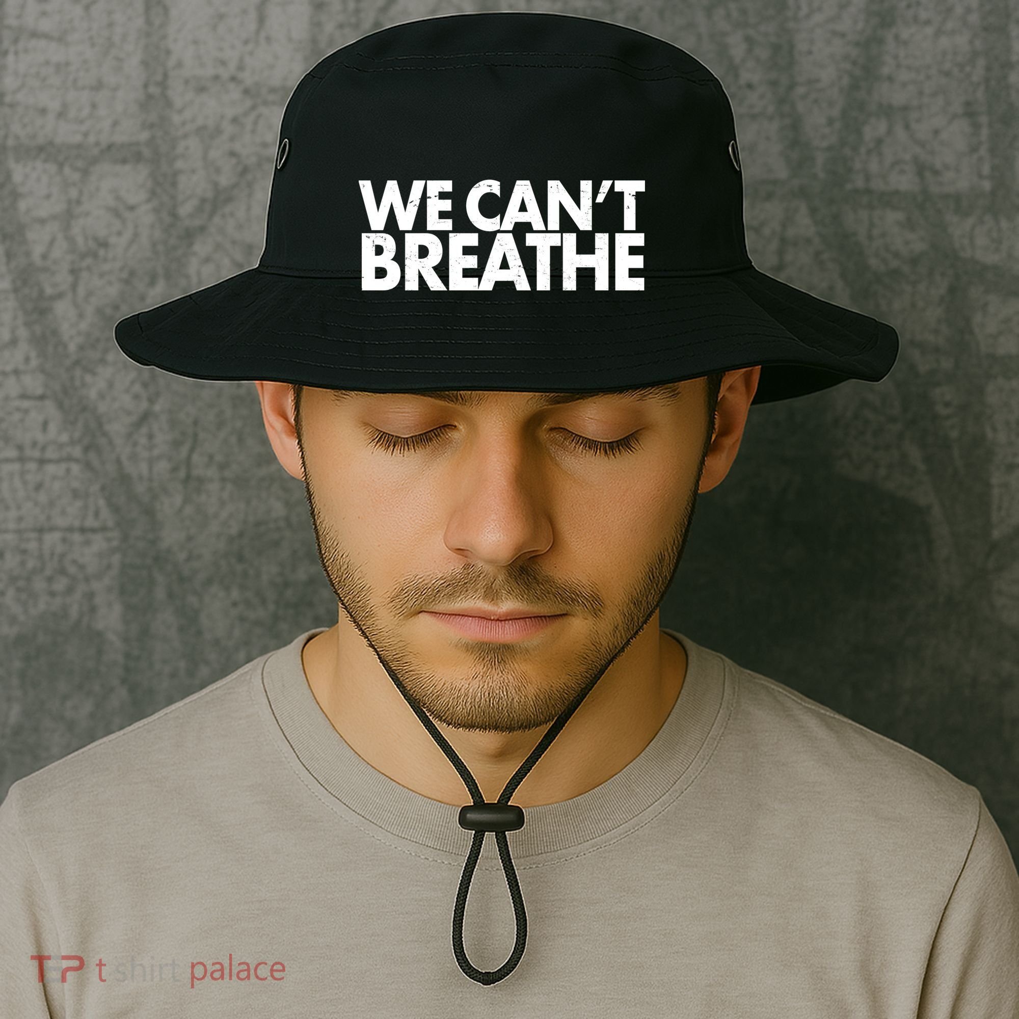 We Can't Breathe Protest Support Civil Rights Bucket Hat