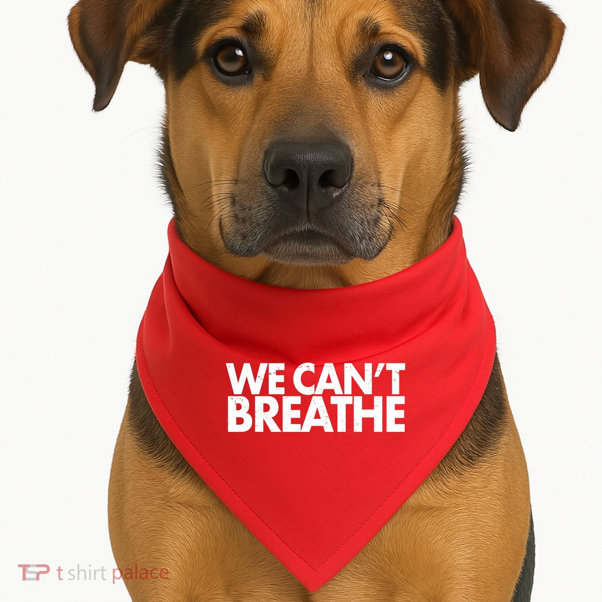 We Can't Breathe Protest Support Civil Rights USA-Made Doggie Bandana