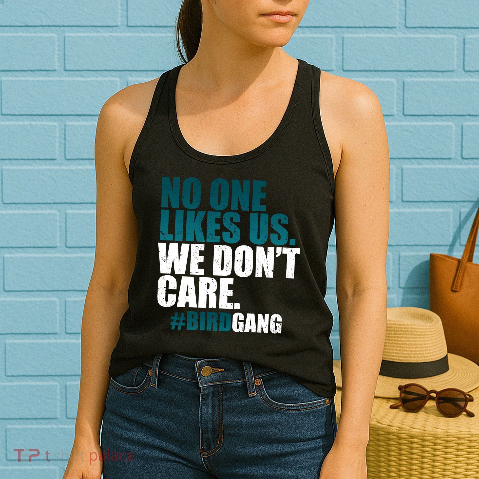 We Don't Care Birdgang Philadelphia Football Women's Tank Top