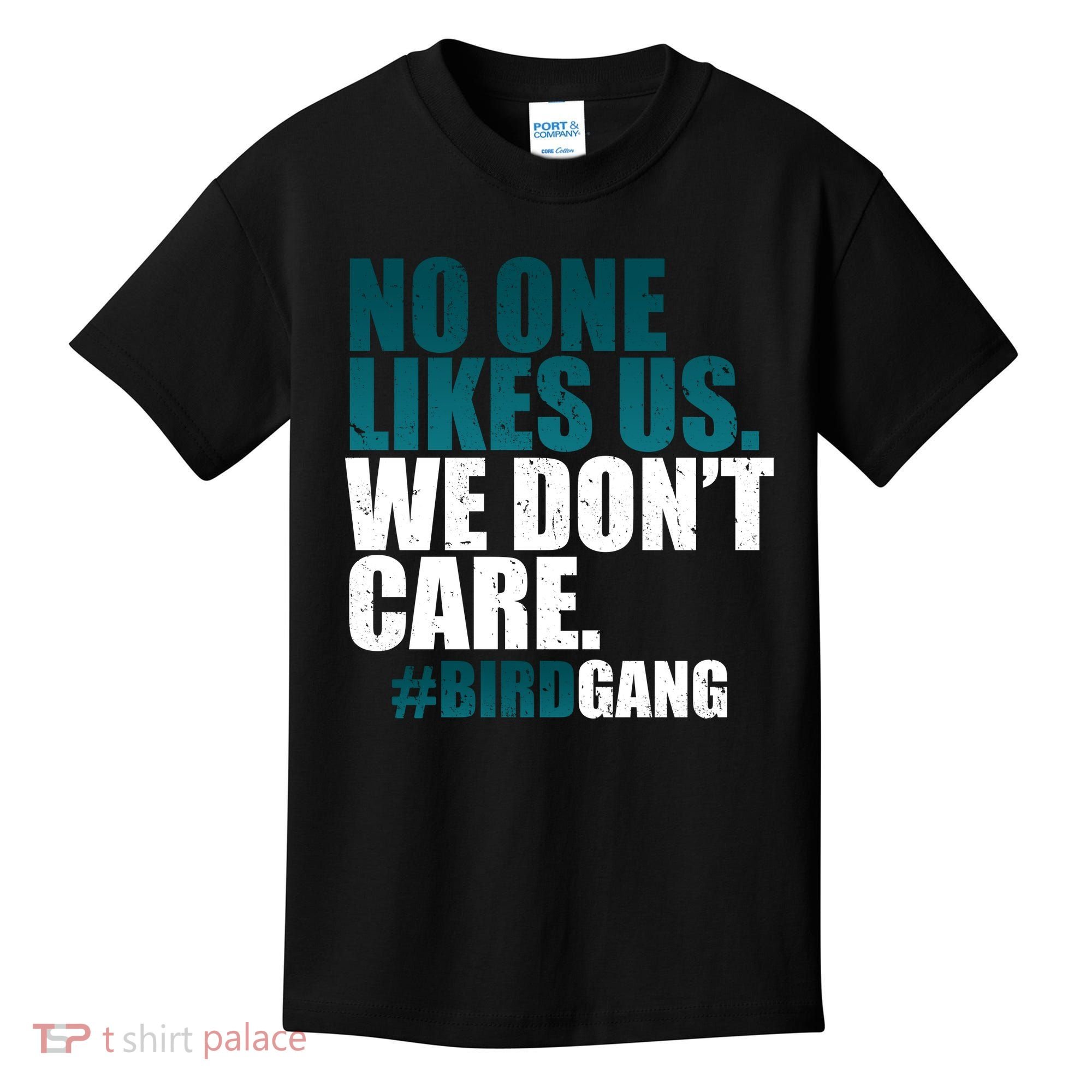 We Don't Care Birdgang Philadelphia Football Kids T-Shirt