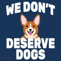 We Don't Deserve Dogs USA-Made Doggie Bandana thumb 2