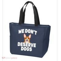 We Don't Deserve Dogs Tote Bag thumb 3