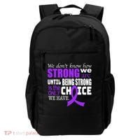 We Don't Know How Strong We Are Purple Ribbon Backpack thumb 0