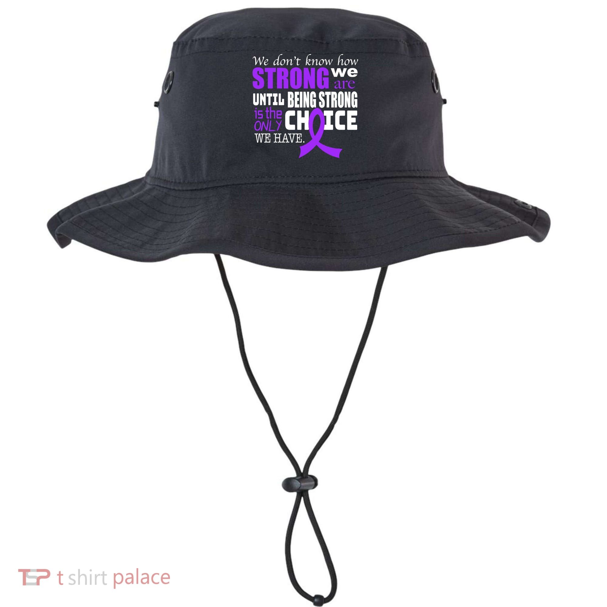 We Don't Know How Strong We Are Purple Ribbon Bucket Hat
