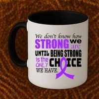 We Don't Know How Strong We Are Purple Ribbon Coffee Mug thumb 2