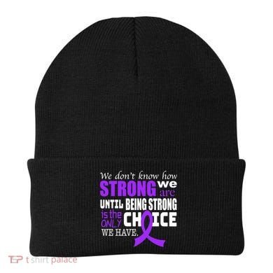 We Don't Know How Strong We Are Purple Ribbon Beanie