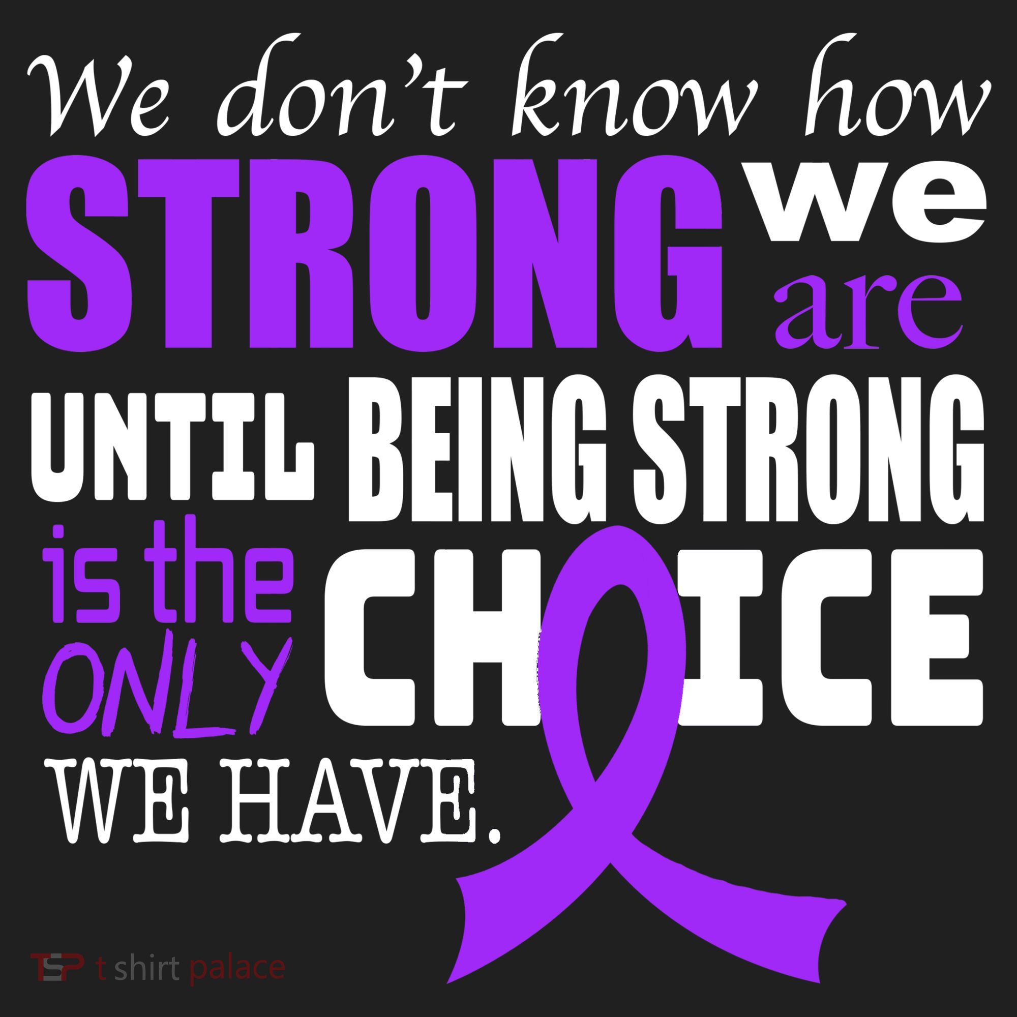 We Don't Know How Strong We Are Purple Ribbon Beanie