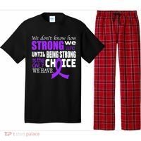 We Don't Know How Strong We Are Purple Ribbon Pajama Set thumb 0