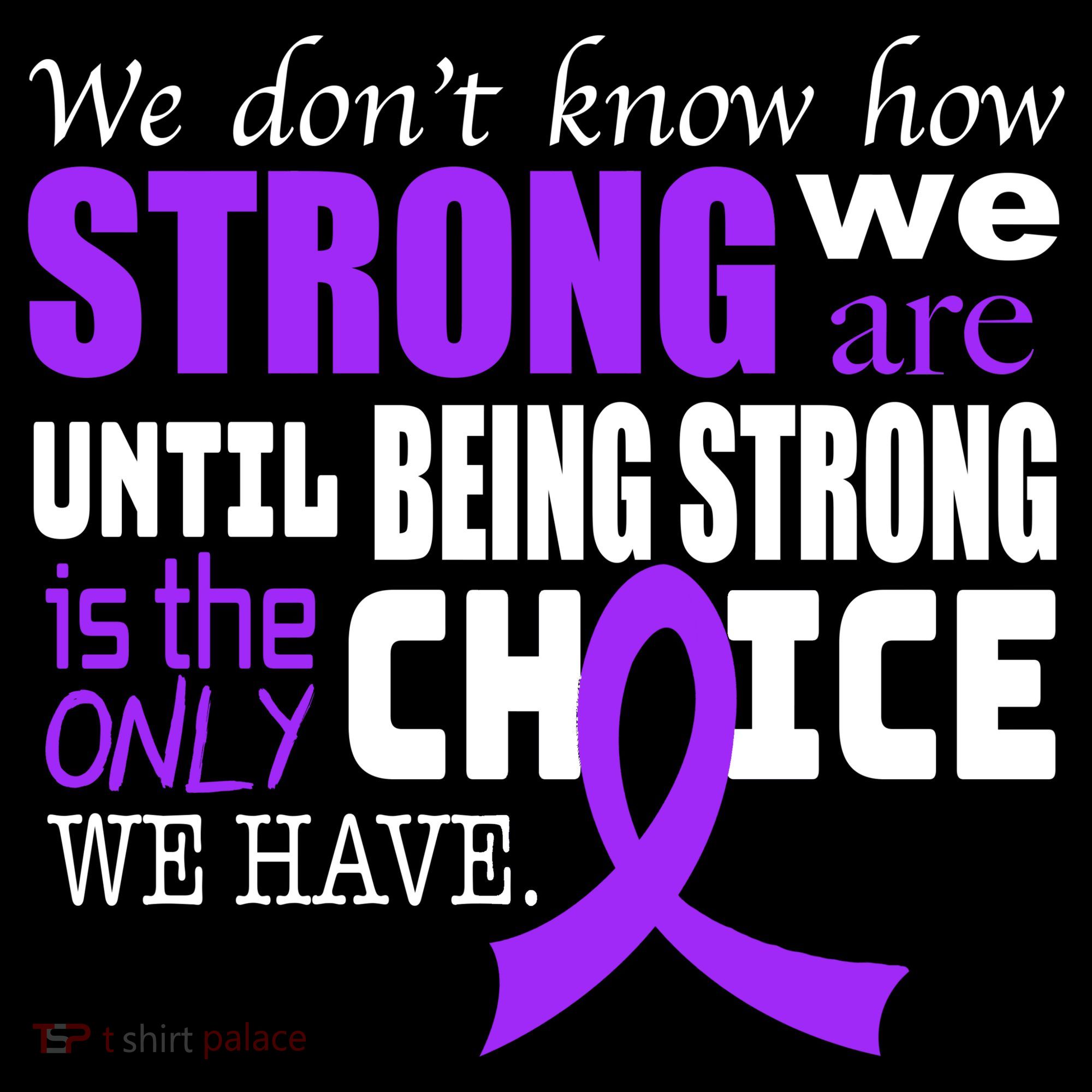 We Don't Know How Strong We Are Purple Ribbon Mousepad