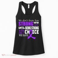 We Don't Know How Strong We Are Purple Ribbon Women's Tank Top thumb 0
