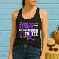 We Don't Know How Strong We Are Purple Ribbon Women's Tank Top thumb 2