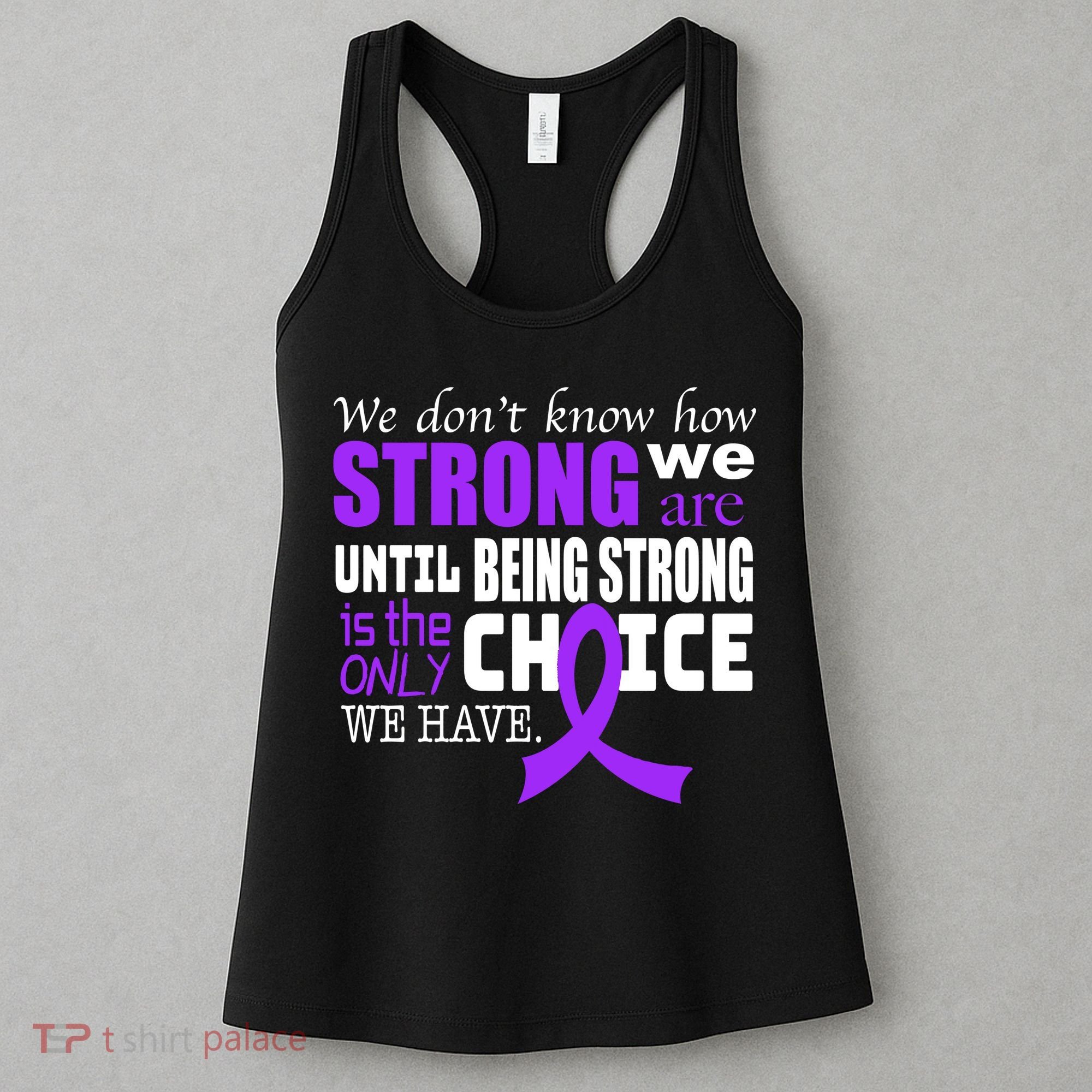 We Don't Know How Strong We Are Purple Ribbon Women's Tank Top