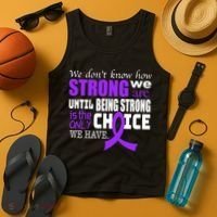 We Don't Know How Strong We Are Purple Ribbon Tank Top thumb 4