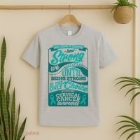 We Don't Know How Strong We Really Are Support Cervical Cancer T-Shirt thumb 2