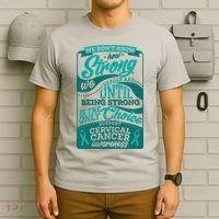 We Don't Know How Strong We Really Are Support Cervical Cancer T-Shirt thumb 6