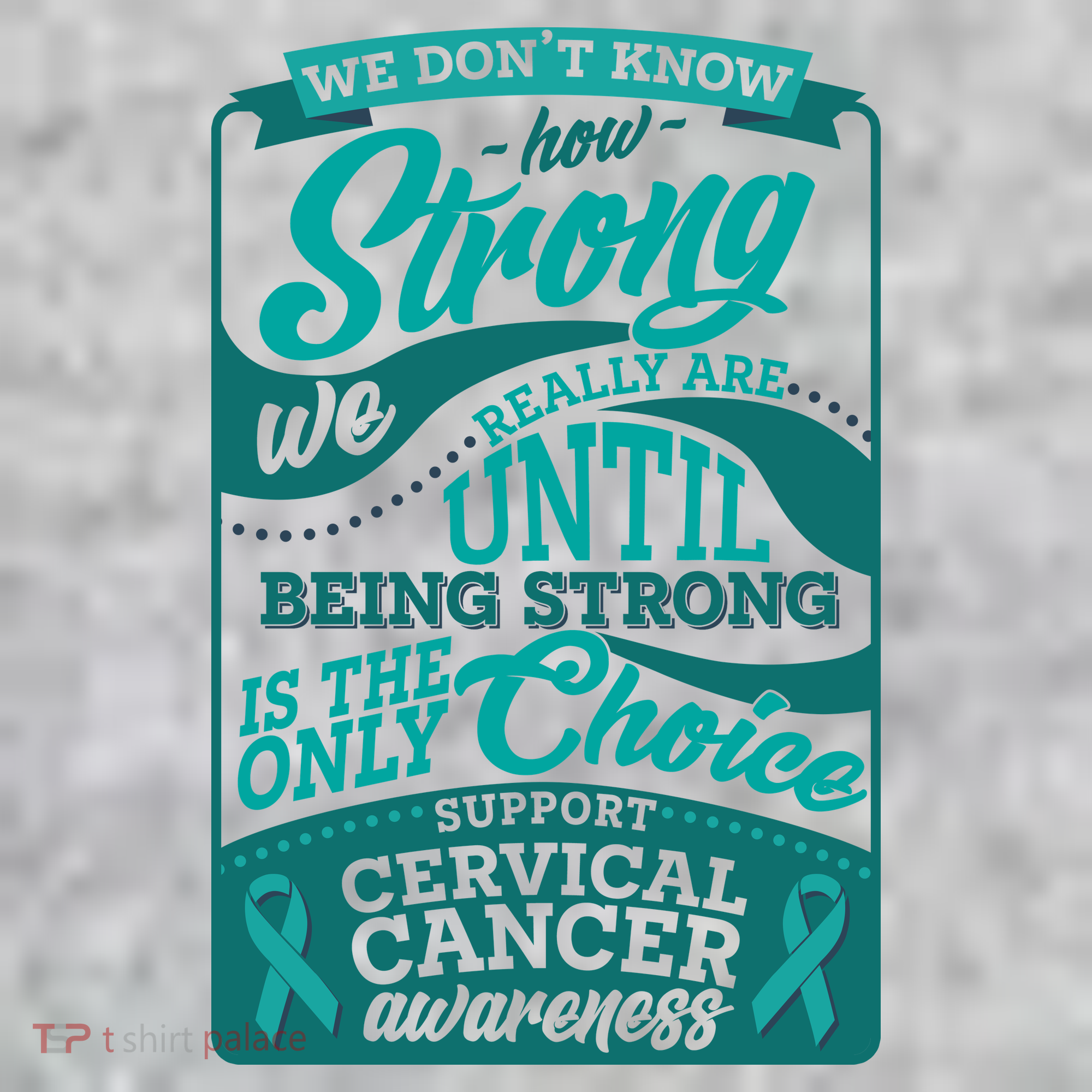 We Don't Know How Strong We Really Are Support Cervical Cancer Kids Sweatshirt