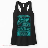 We Don't Know How Strong We Really Are Support Cervical Cancer Women's Tank Top thumb 0