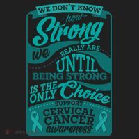 We Don't Know How Strong We Really Are Support Cervical Cancer Hat thumb 2