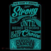 We Don't Know How Strong We Really Are Support Cervical Cancer Kids Long Sleeve Shirt thumb 2