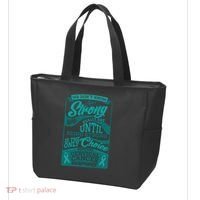 We Don't Know How Strong We Really Are Support Cervical Cancer Tote Bag thumb 3
