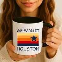 We Earn It Houston Texas Star Flag Coffee Mug thumb 3