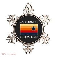 We Earn It Houston Texas Star Flag Ornament thumb 0