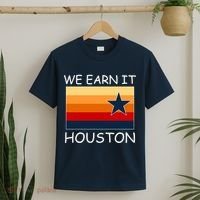 We Earn It Houston Texas Star Flag T-Shirt thumb 2