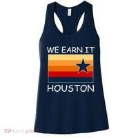 We Earn It Houston Texas Star Flag Women's Tank Top thumb 0