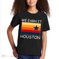 We Earn It Houston Texas Star Flag Kids T-Shirt thumb 2