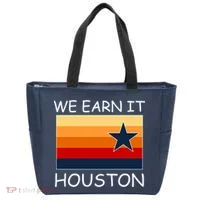 We Earn It Houston Texas Star Flag Tote Bag thumb 0