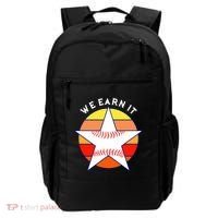 We Earn It Houston Throwback Baseball Star Backpack thumb 0