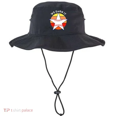 We Earn It Houston Throwback Baseball Star Bucket Hat