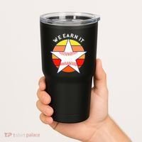 We Earn It Houston Throwback Baseball Star Tumbler thumb 2