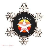 We Earn It Houston Throwback Baseball Star Ornament thumb 0