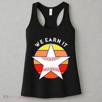 We Earn It Houston Throwback Baseball Star Women's Tank Top thumb 3