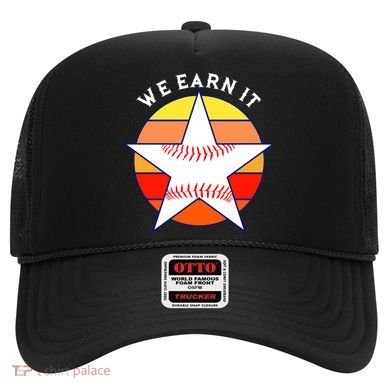 We Earn It Houston Throwback Baseball Star Hat
