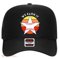 We Earn It Houston Throwback Baseball Star Hat thumb 0