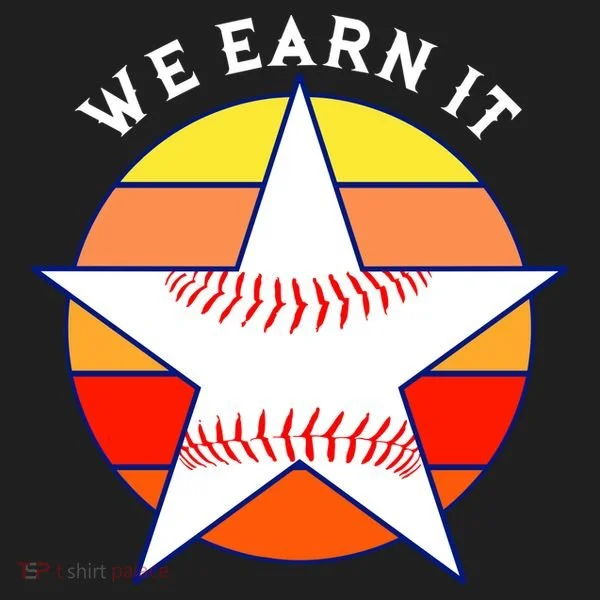 We Earn It Houston Throwback Baseball Star Hat