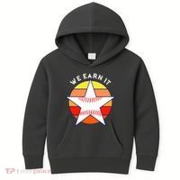 We Earn It Houston Throwback Baseball Star Kids Hoodie thumb 0